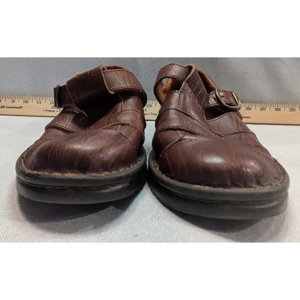 Josef Seibel Fisherman Shoes Mens 44 Brown Good Leather Monk Strap Handmade